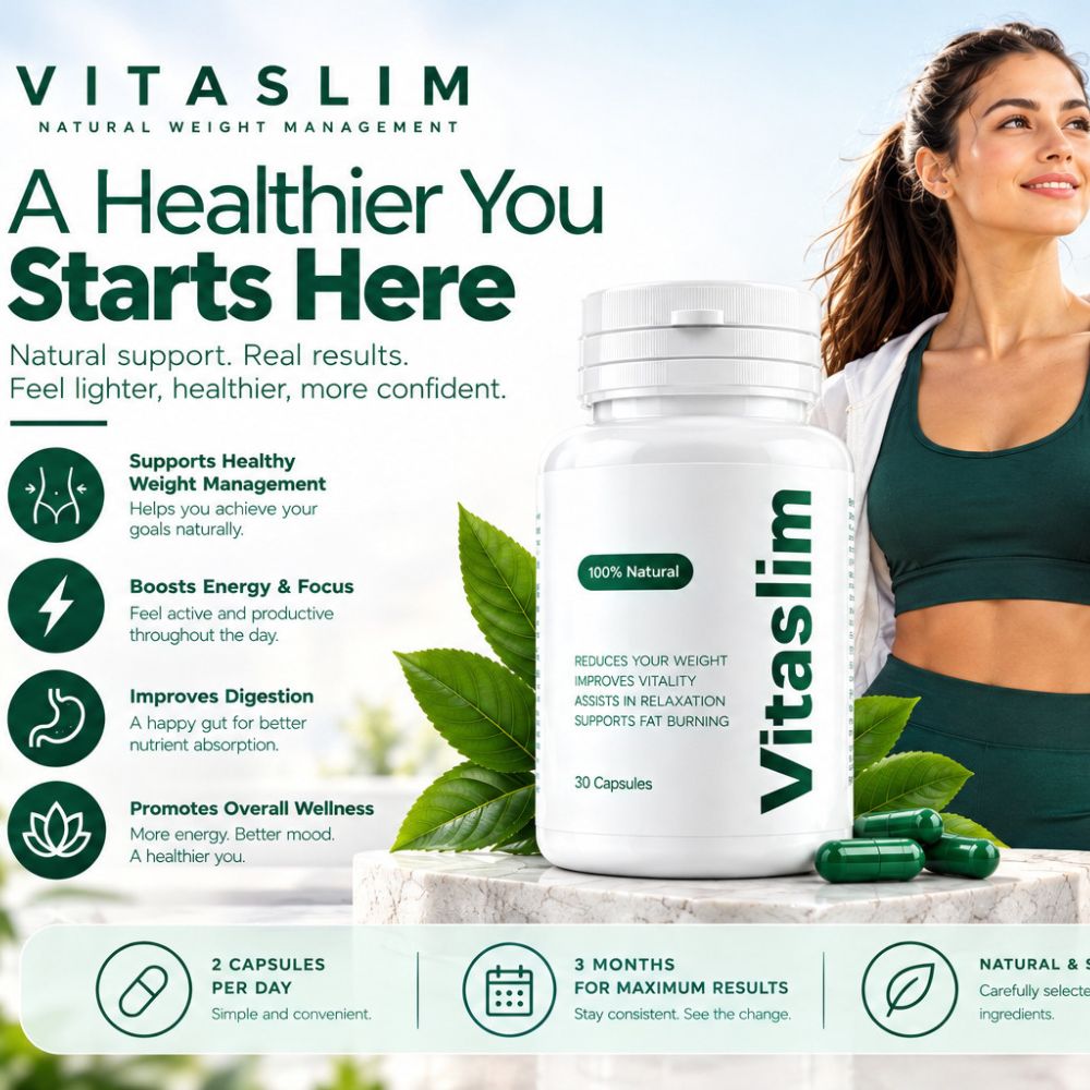 VitaSlim Natural Wellness Capsules | Botanical Formula for Active Lifestyle – 30 Capsules