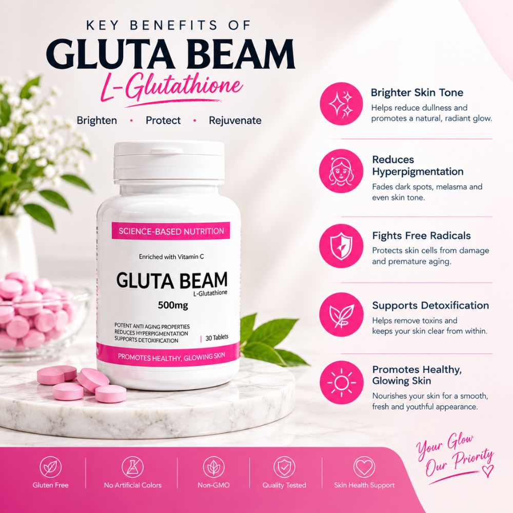 Gluta Beam L-Glutathione 500mg | Desaan